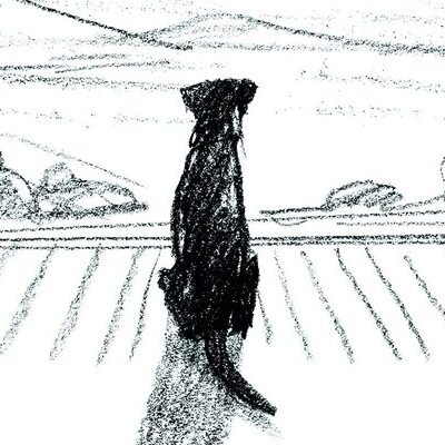 Rio, o cão preto de Suzy Lee