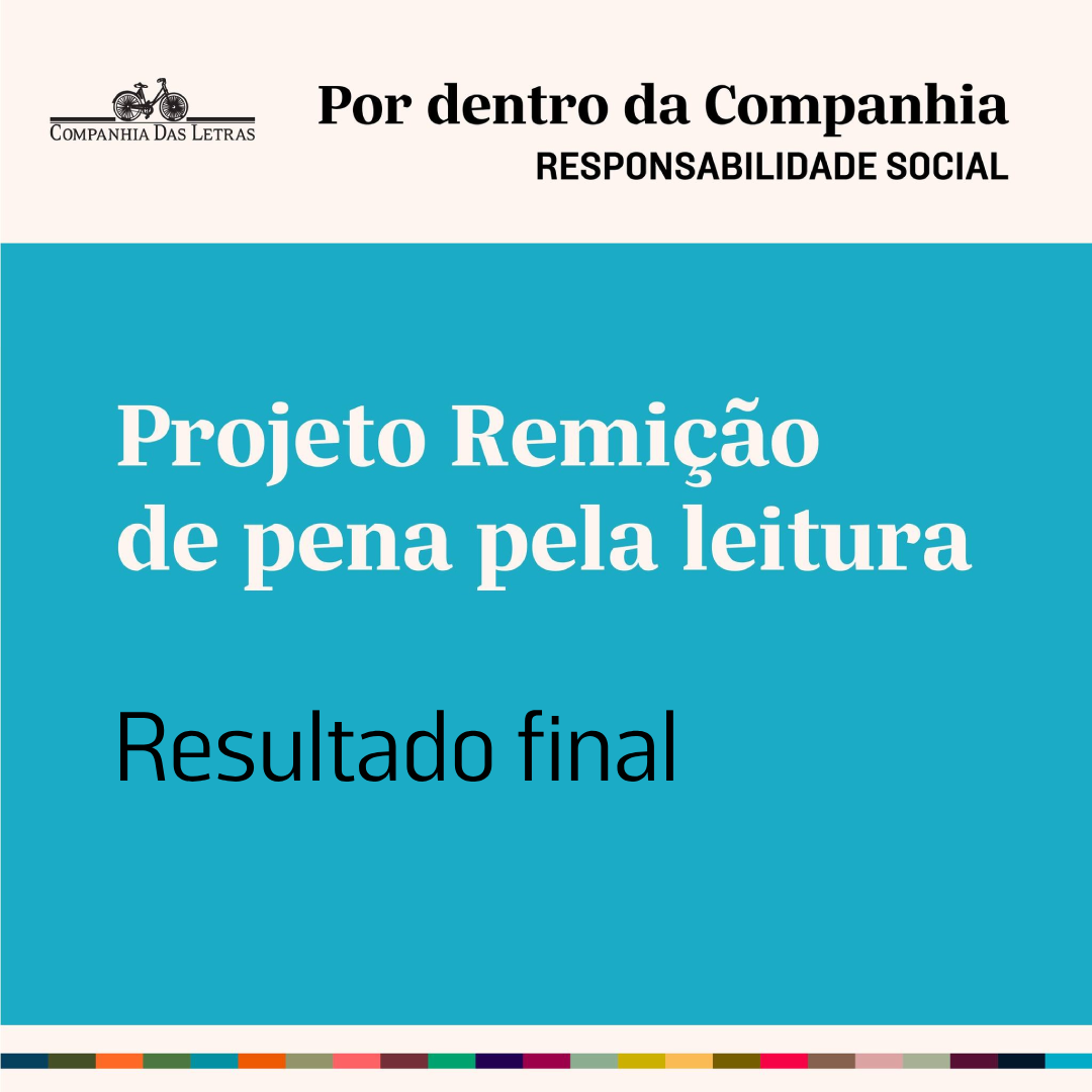 Resultado do Edital do Projeto Remição de pena pela leitura